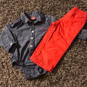 Denim Shirt & Pants Set